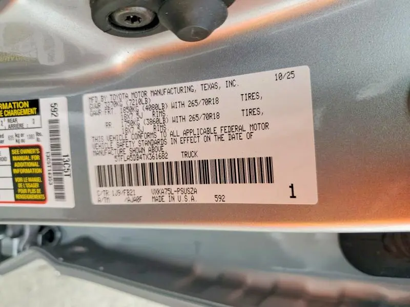 2026 TOYOTA TUNDRA SR5  