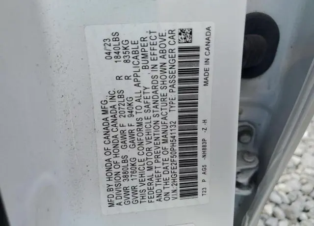 2023 HONDA CIVIC SPORT  