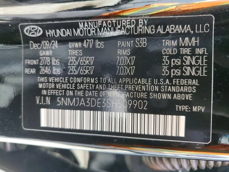 2025 HYUNDAI TUCSON SE  