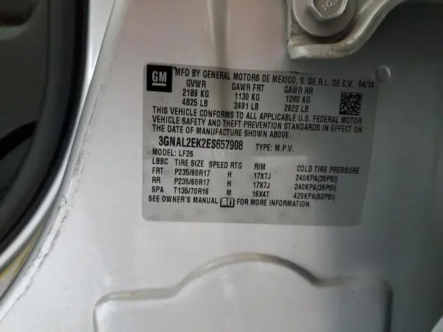 2014 CHEVROLET CAPTIVA LS  