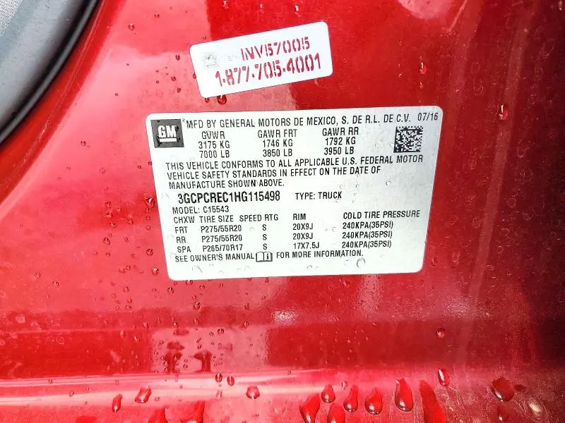 2017 CHEVROLET SILVERADO C1500 LT  
