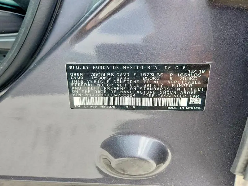 2020 HONDA FIT EX  
