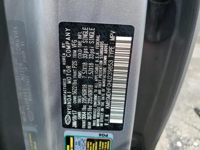 2017 HYUNDAI SANTA FE SE