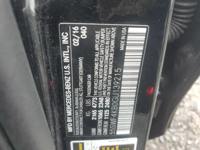 2016 MERCEDES-BENZ C 300 4MATIC