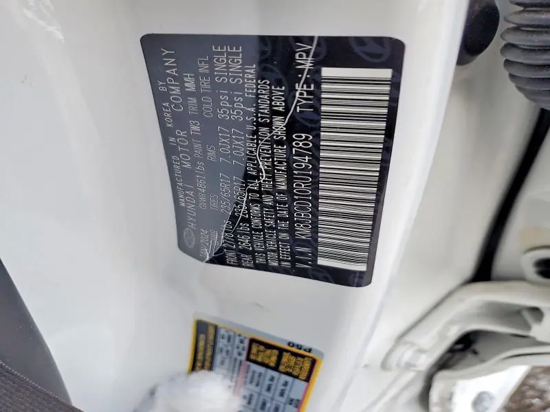 2024 HYUNDAI TUCSON BLUE  