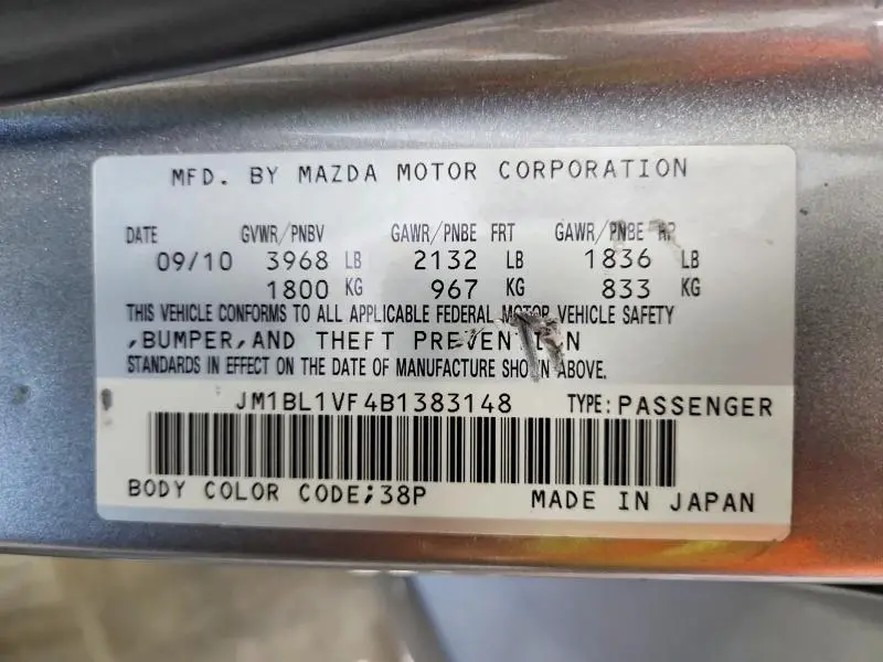 2011 MAZDA 3 I  