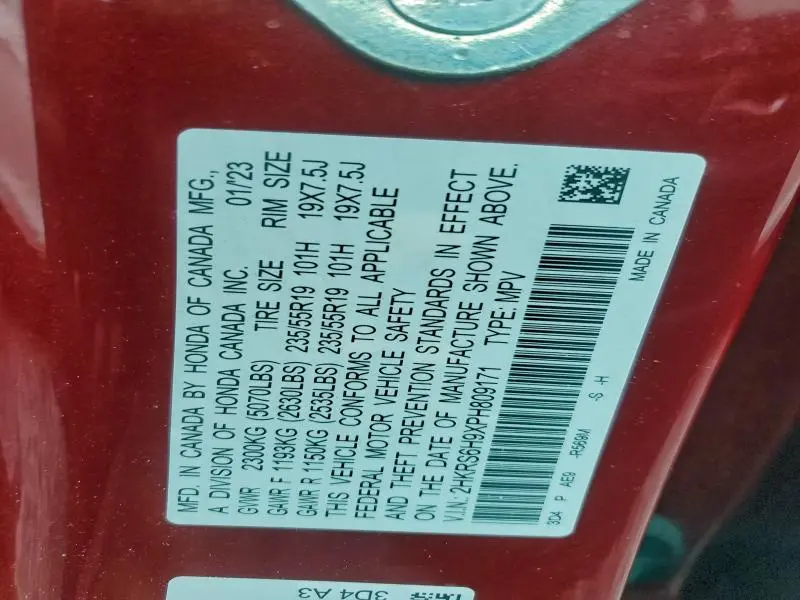 2023 HONDA CR-V SPORT TOURING  