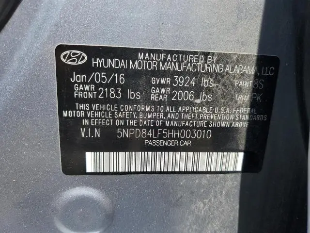 2017 HYUNDAI ELANTRA SE  