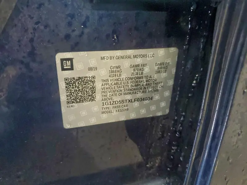 2020 CHEVROLET MALIBU LT  