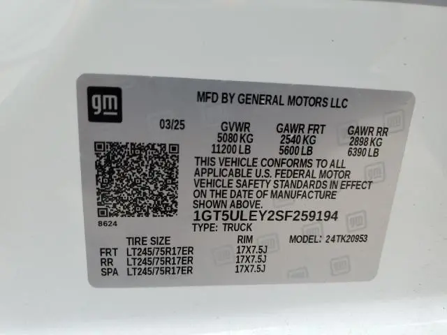 2025 GMC SIERRA K2500 HEAVY DUTY  