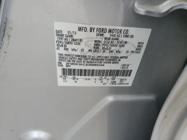 2013 FORD EDGE LIMITED  