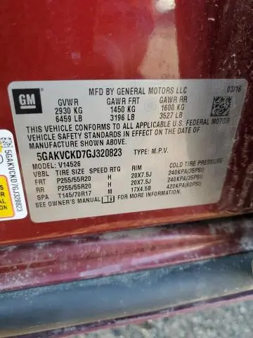 2016 BUICK ENCLAVE