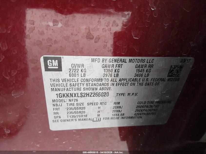 2017 GMC ACADIA DENALI