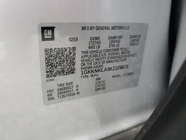 2019 GMC ACADIA SLE  