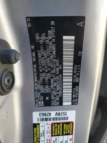 2014 TOYOTA SIENNA LE  