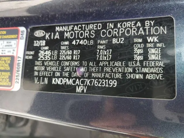 2019 KIA SPORTAGE LX  