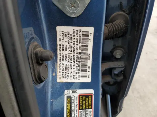 2011 HONDA CIVIC LX  