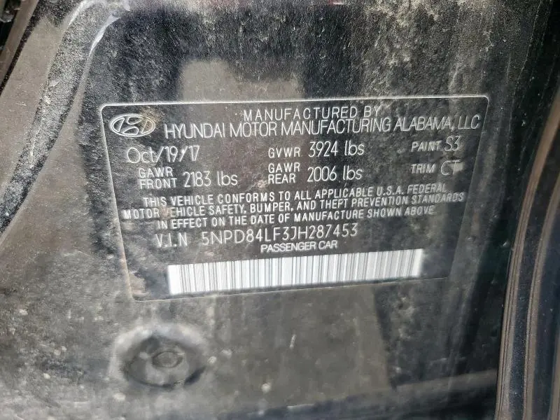 2018 HYUNDAI ELANTRA SEL  