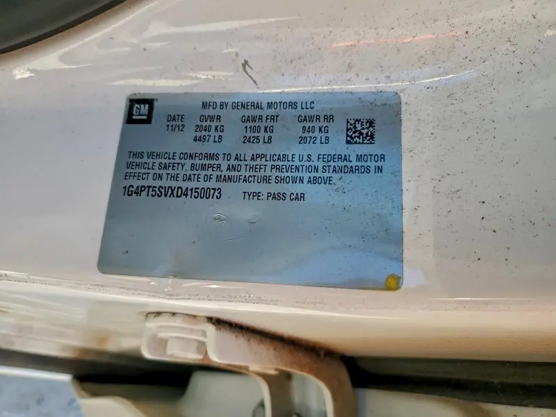 2013 BUICK VERANO PREMIUM  