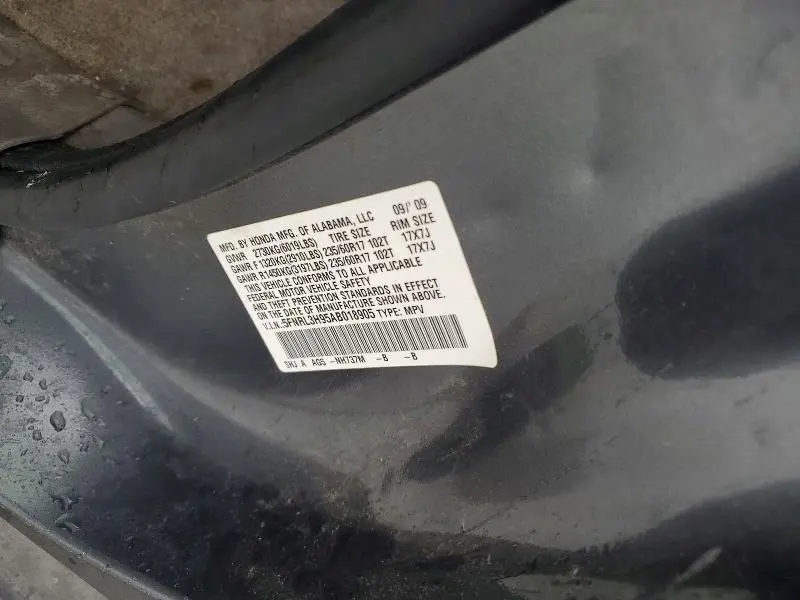 2010 HONDA ODYSSEY TOURING  