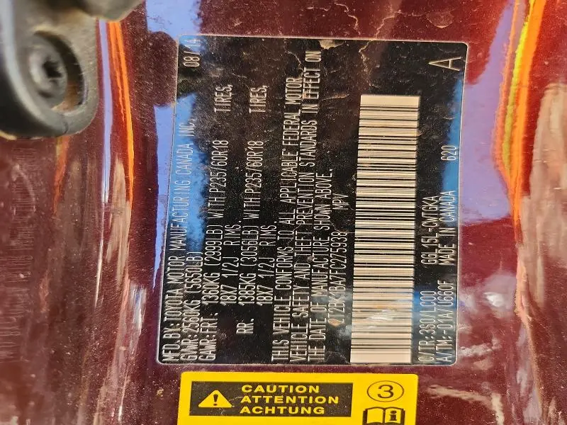 2015 LEXUS RX 350 BASE  