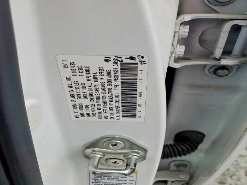 2012 HONDA ACCORD EX  