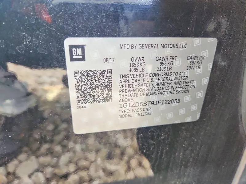 2018 CHEVROLET MALIBU LT  