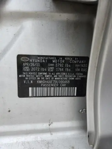 2011 HYUNDAI ELANTRA GLS  