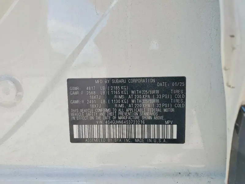 2025 SUBARU CROSSTREK LIMITED  