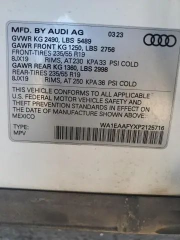 2023 AUDI Q5 PREMIUM PLUS 45  