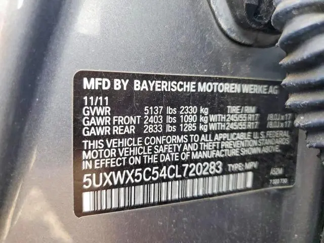 2012 BMW X3 XDRIVE28I  