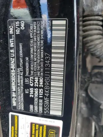2016 MERCEDES-BENZ C 300 4MATIC  