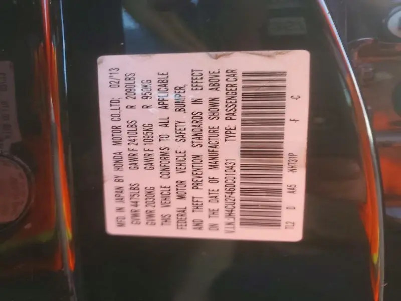 2013 ACURA TSX   
