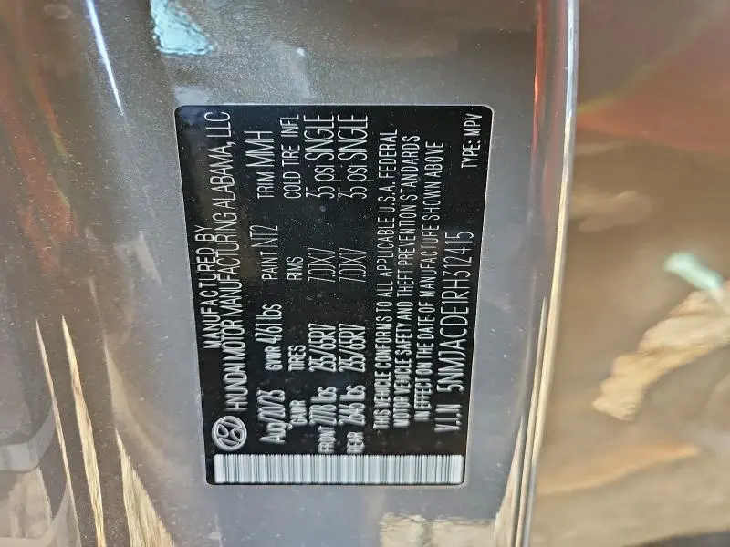 2024 HYUNDAI TUCSON SE  