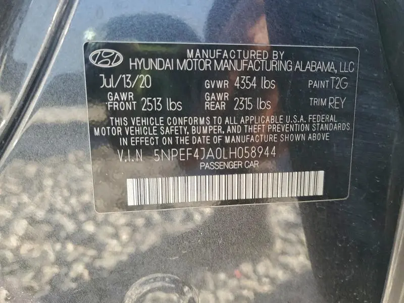 2020 HYUNDAI SONATA   