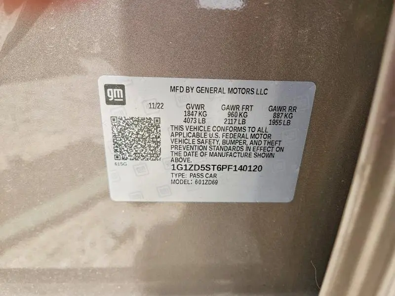 2023 CHEVROLET MALIBU LT  