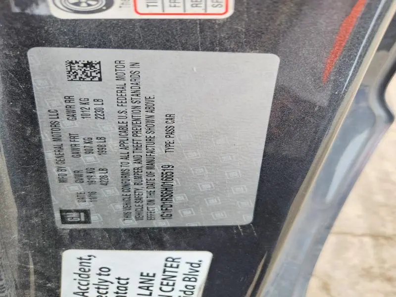 2017 CHEVROLET CAMARO LT  