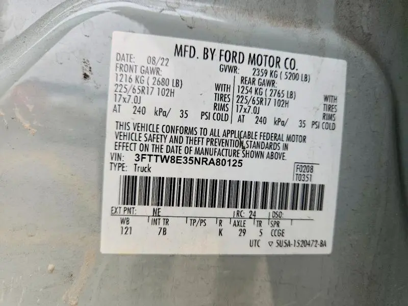 2022 FORD MAVERICK XL  