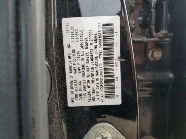 2012 HONDA ACCORD EXL  