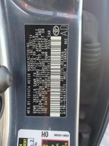 2015 TOYOTA COROLLA L