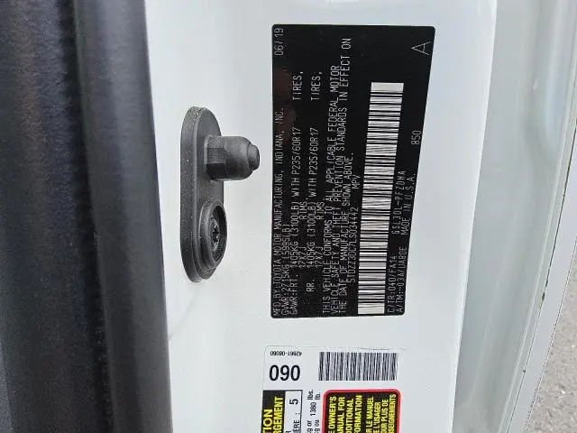 2020 TOYOTA SIENNA L  