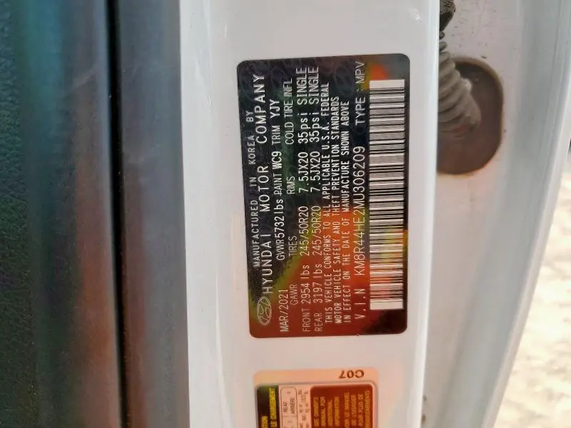 2021 HYUNDAI PALISADE SEL  