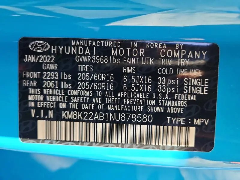 2022 HYUNDAI KONA SE  