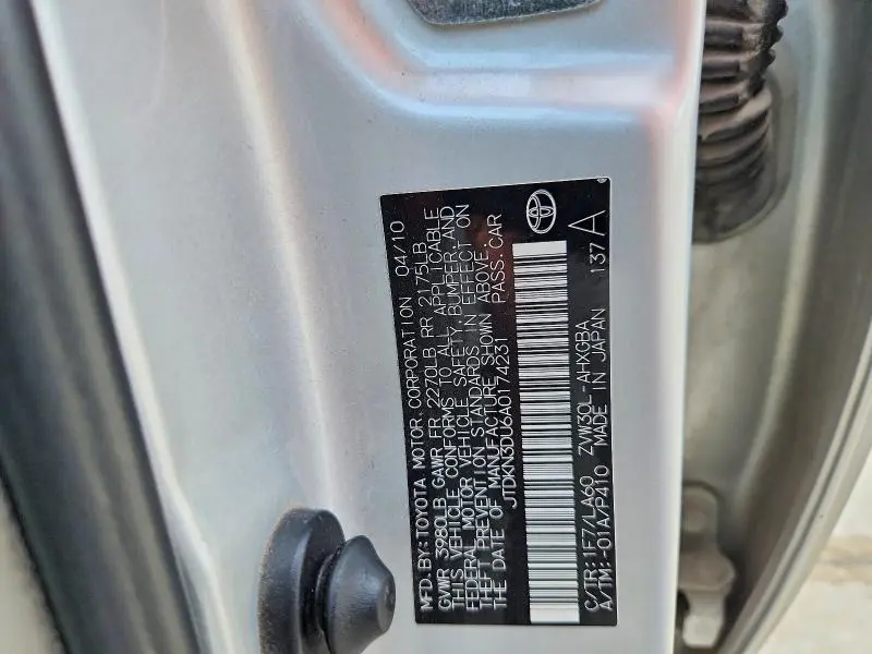 2010 TOYOTA PRIUS IV  