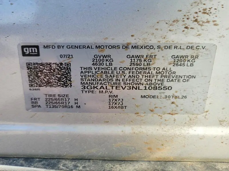 2022 GMC TERRAIN SLE  