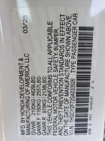 2025 HONDA ACCORD HYBRID SPORT-L  