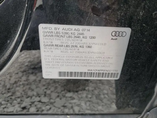 2015 AUDI Q5 PREMIUM