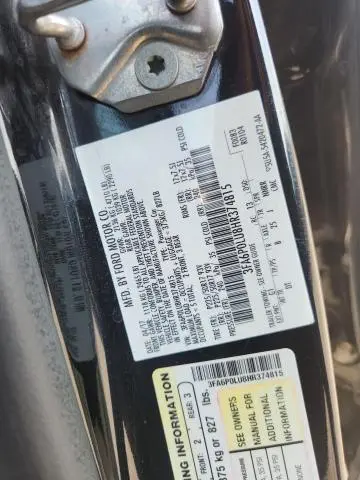 2017 FORD FUSION SE HYBRID  