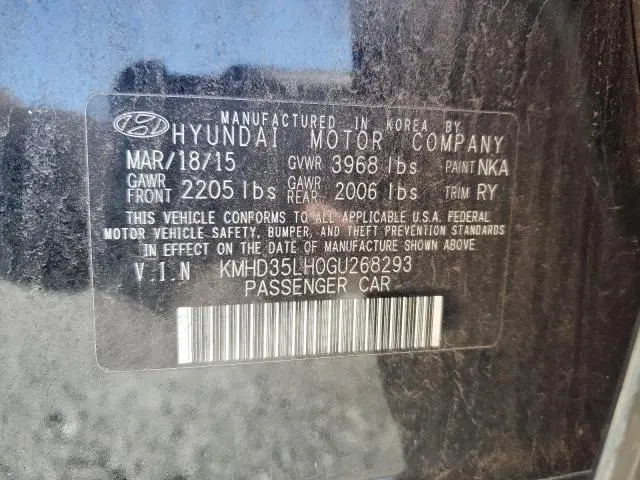 2016 HYUNDAI ELANTRA GT   