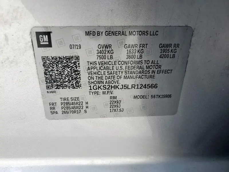 2020 GMC YUKON XL DENALI  